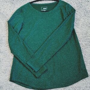 Sonoma The Everyday Tee Dk Green W/Silver Flecks Size Small